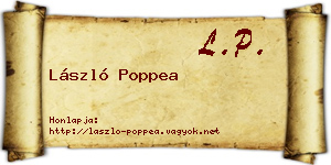 László Poppea névjegykártya